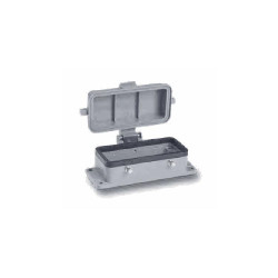 Embase encastrée 16B, Aluminium moulé sous pression, Alliage de zinc moulé, IP65, Sortie basse